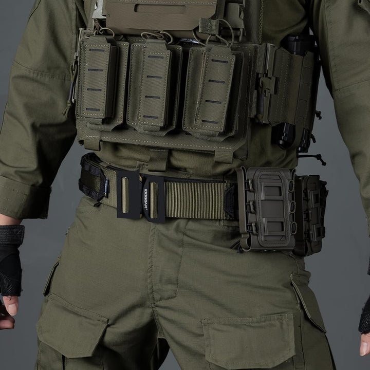 IDOGEAR 2 Zoll Taktischer Gürtel Combat Schnellverschlussschnalle Rigger Gürtel im Militärstil Molle