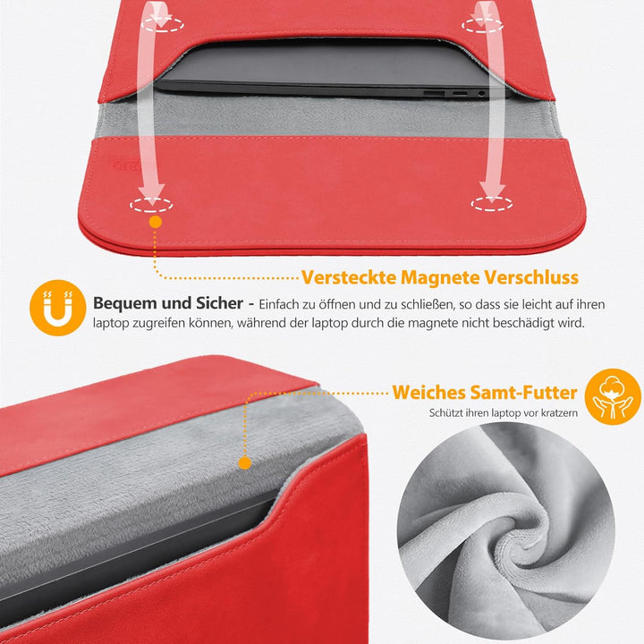 HYZUO 13 Zoll Laptop Hülle Tasche Laptophülle Compatibel mit 2018-2021 MacBook Air 13 M1/2016-2021 M