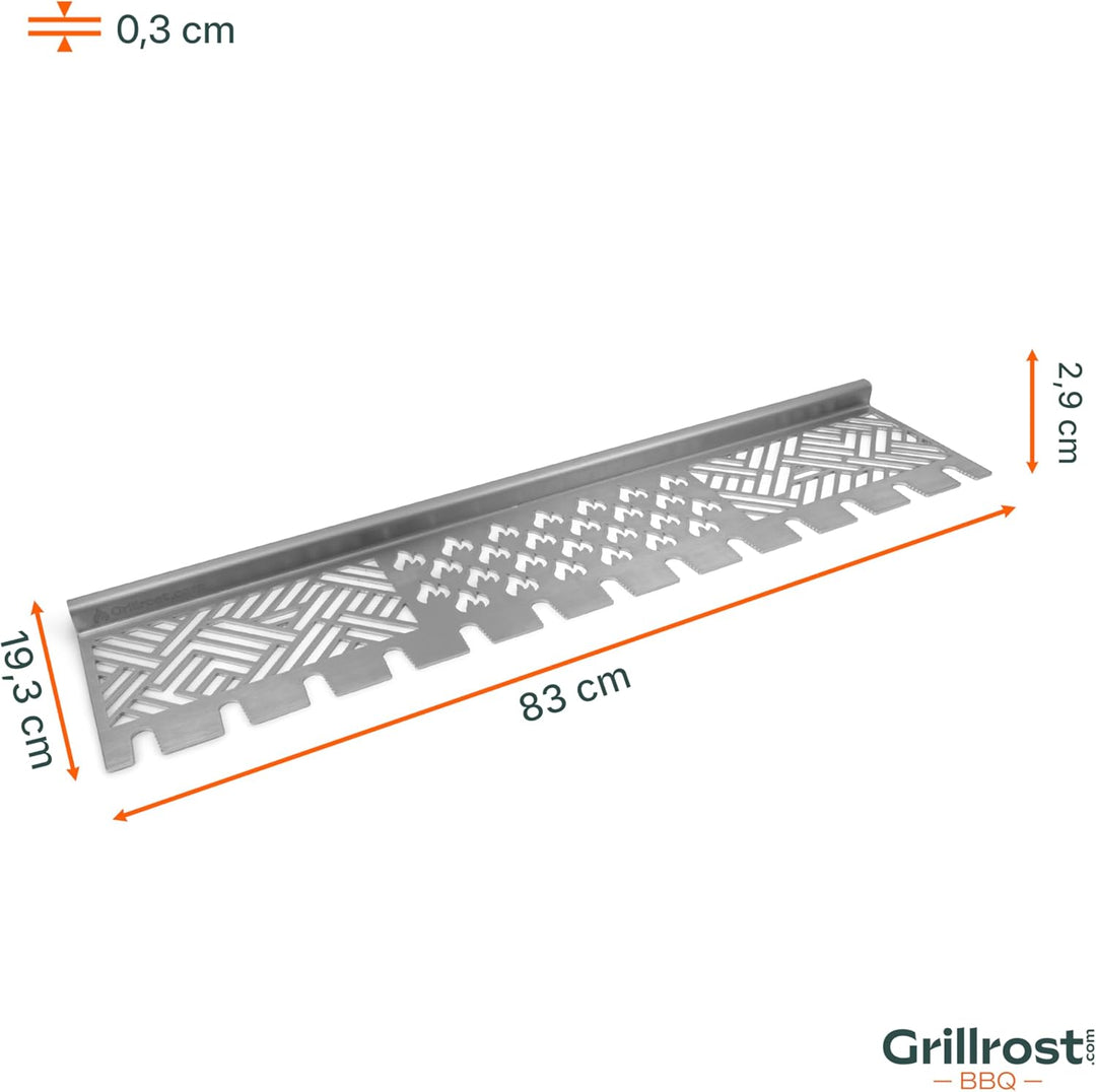 Grillrost.com Das Original Edelstahl Multistation | Warmhalterost für Weber Genesis II 400er Baureih