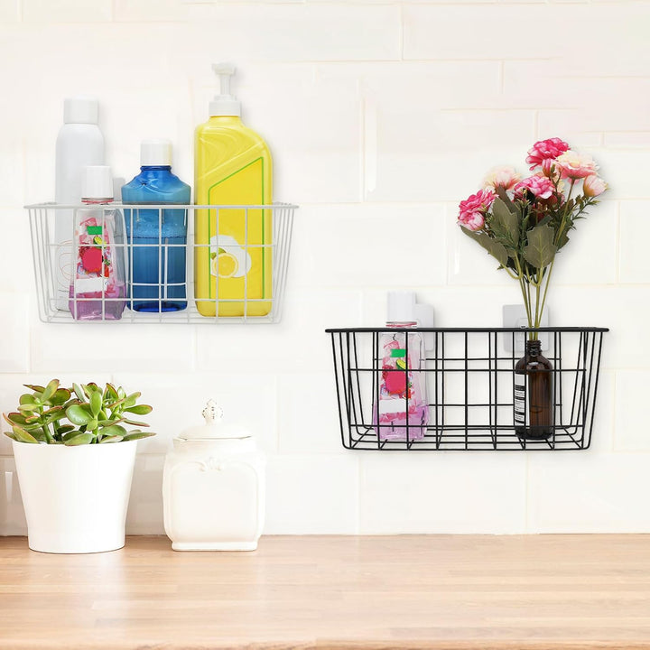 Aufbewahrungskorb für Badewanne und Dusche, Wand- Eisen Korb Duschregal ohne Bohren Einhängekorb mit