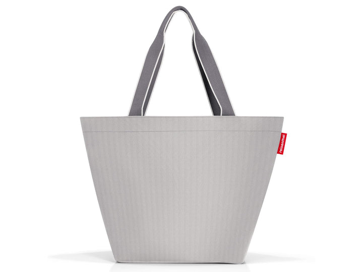 reisenthel shopper M in herringbone grey – Geräumige Shopping Bag und edle Handtasche in einem – Aus