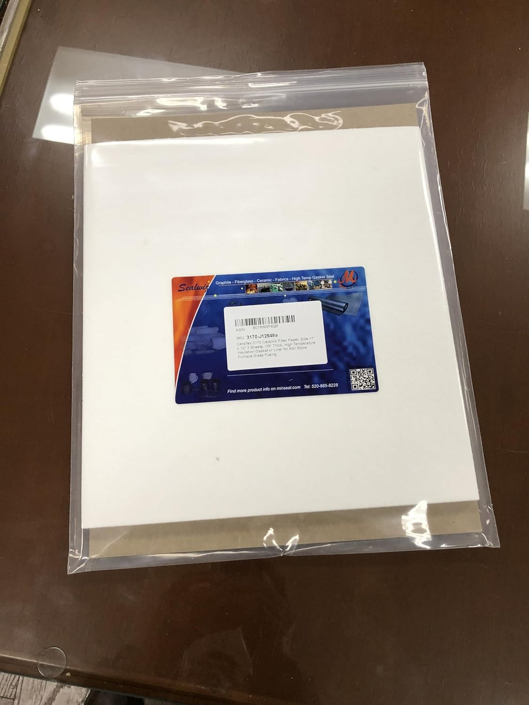 CeraTex 3170 Keramikfaserpapier, Hochtemperatur-Isolationsdichtung oder Einsatz für Ofen-Glas-Sicher