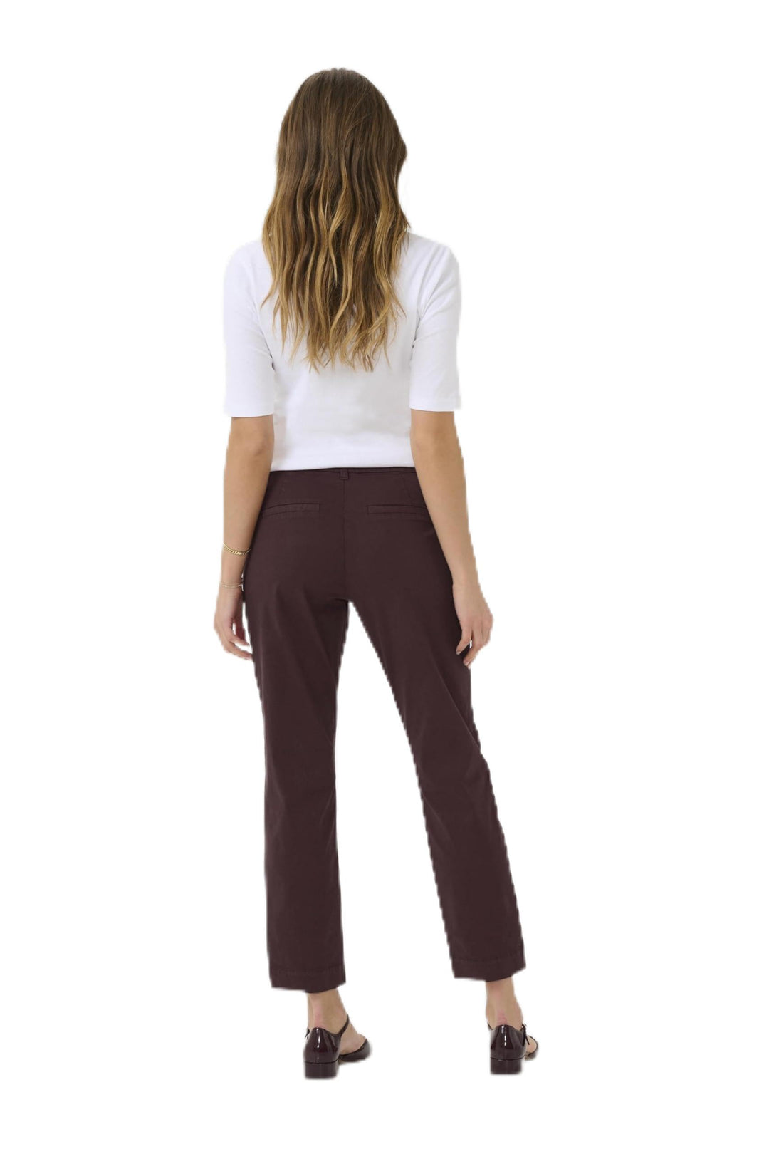 KAFFE Hose KAmette Damen Hose Elegant Elastische Taille Casual Anzughose 34 Fudge, 34 Fudge