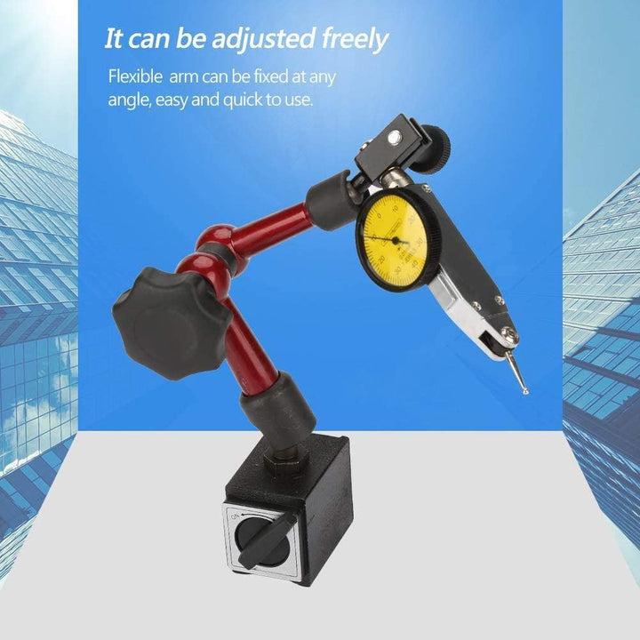 Flexible Starke Magnetische Standfuss Basis Halter + Hebel Messuhr Anzeige Stossfest (0~0,8mm) Holde