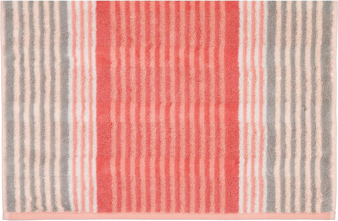 CAWÖ Home Handtücher Noblesse Harmony Streifen 1085 Koralle - 27 Duschtuch 80x160 cm, Duschtuch 80x1