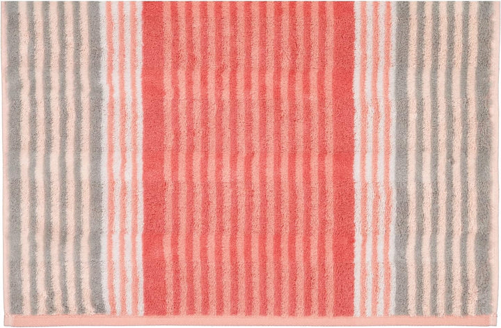 CAWÖ Home Handtücher Noblesse Harmony Streifen 1085 Koralle - 27 Duschtuch 80x160 cm, Duschtuch 80x1