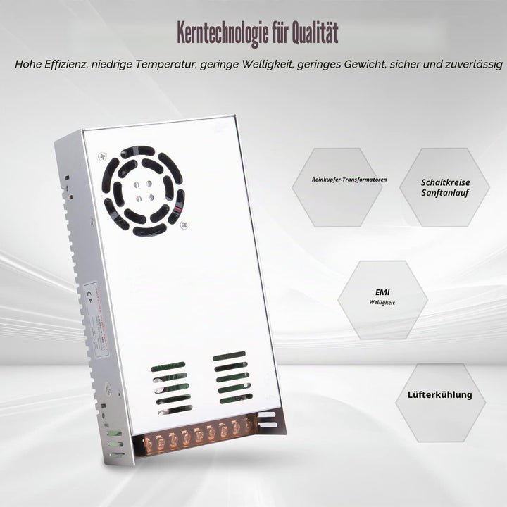 ANGEEK 48V 12.5A 600W DC Schaltnetzteil AC 110V/220V auf DC-48V Netzteil, Transformator mit konstant