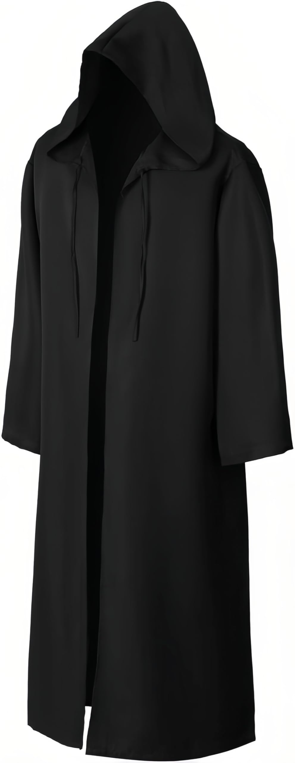 EONPOW Umhang mit Kapuze Halloween Umhang Vampir Cosplay Cape Kostüm für Erwachsene L Schwarz, L Sch