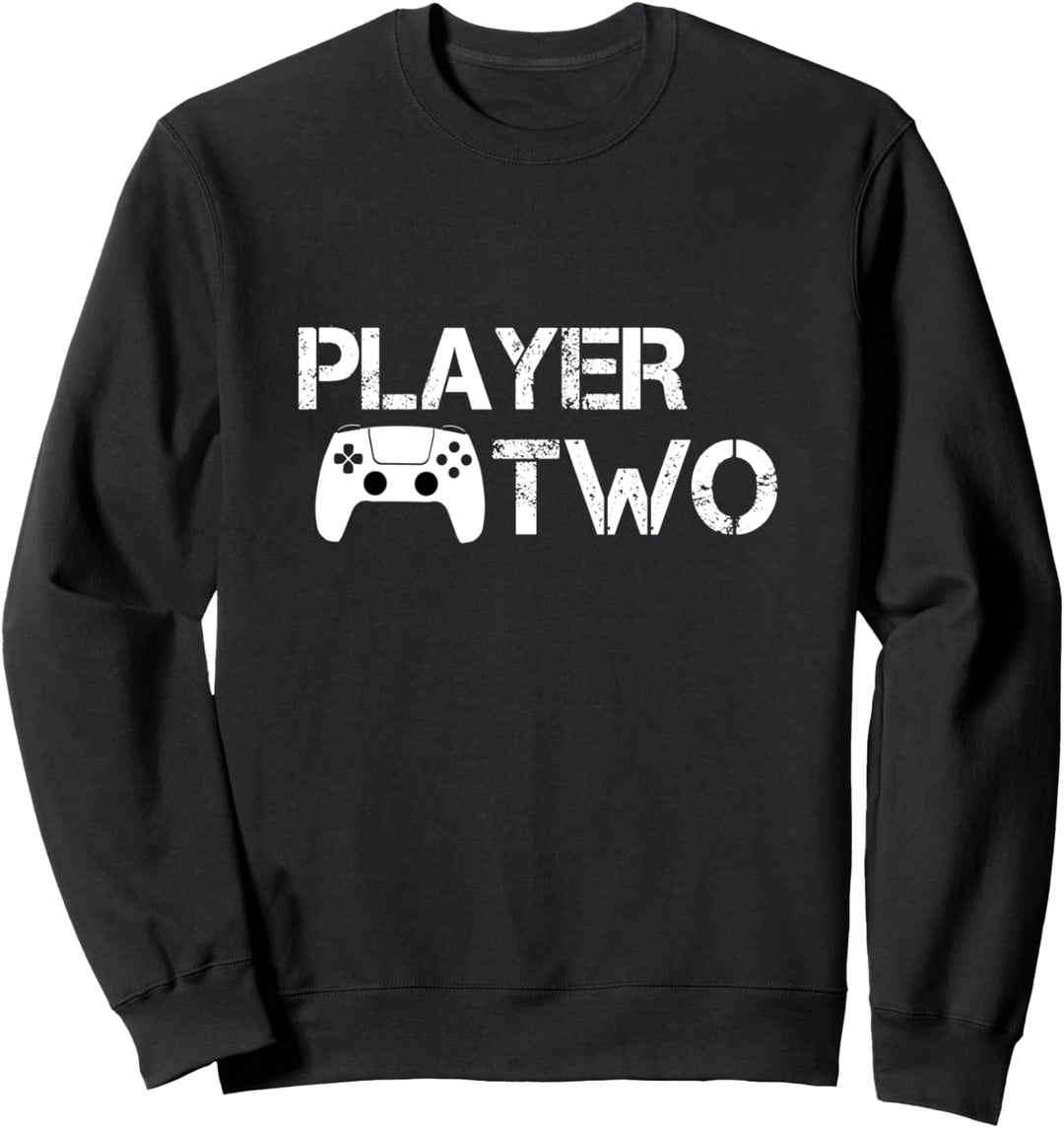 Player Two Spieler 2 Konsole Video Game Spieler Zockerin Sweatshirt