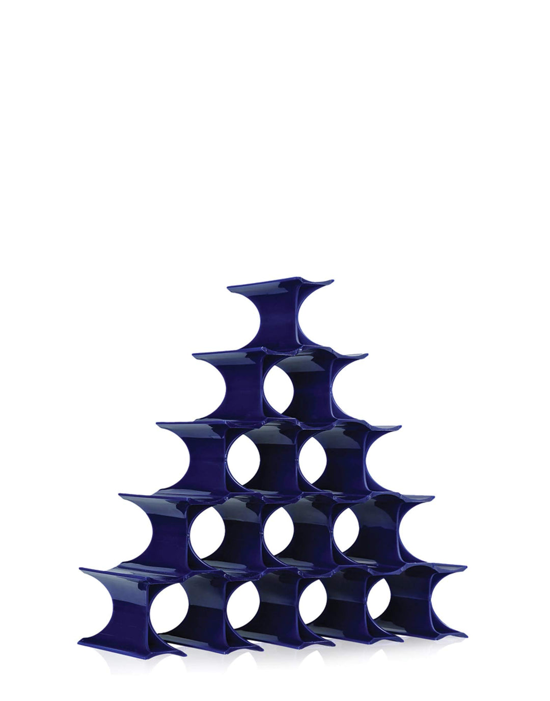 Kartell Infinity Flaschenregal, Plastik, blau, 14.5 x 9.5 x 5.7 cm, Blau