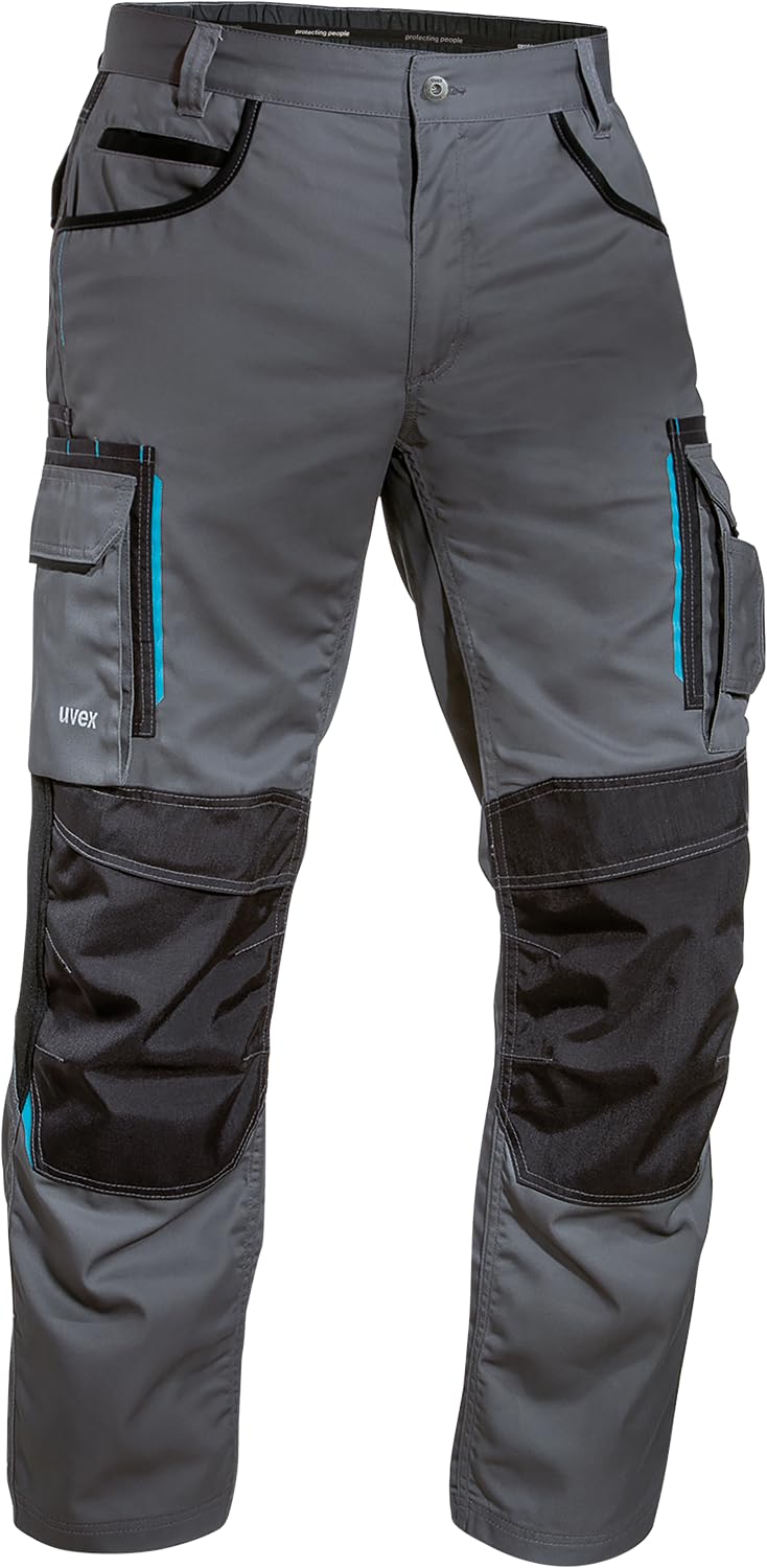 Uvex Tune-Up Herren-Arbeitshose lang - robuste Männer-Arbeitshosen mit Kniepolster-Taschen - 35% Bau