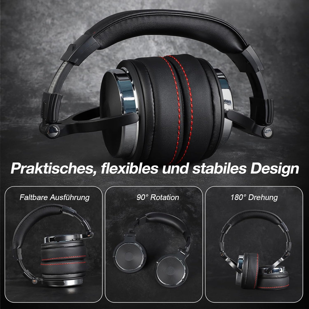 OneOdio Pro 50 Over-Ear Studiokopfhörer [Hi-Res Audio, 50mm Treiber] – Professionelle DJ Kopfhörer m
