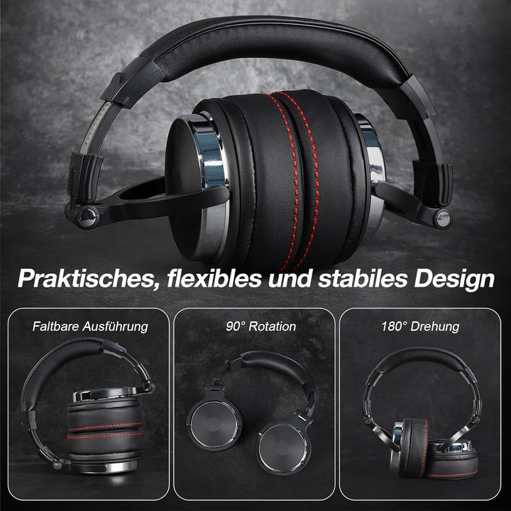 OneOdio Pro 50 Over-Ear Studiokopfhörer [Hi-Res Audio, 50mm Treiber] – Professionelle DJ Kopfhörer m