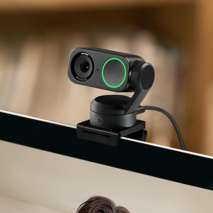 Insta360 Link 2 Standard Bundle - 4K Webcam für PC/Mac, 1/2" Sensor, KI-Tracking, HDR, Mikrofon mit