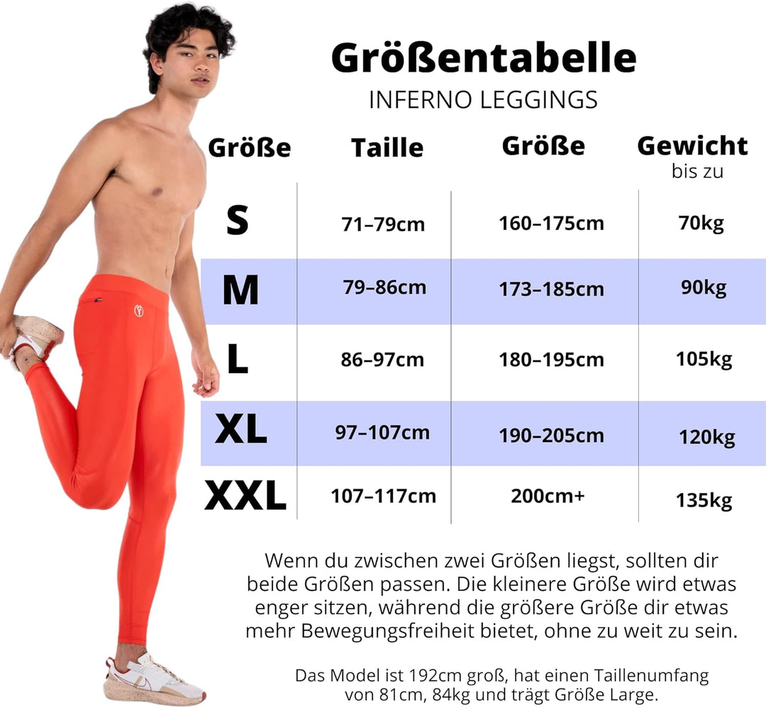 Kapow Meggings: Glänzende, Lange Herren Performance Leggings mit Kompression für Sport wie Fitness,