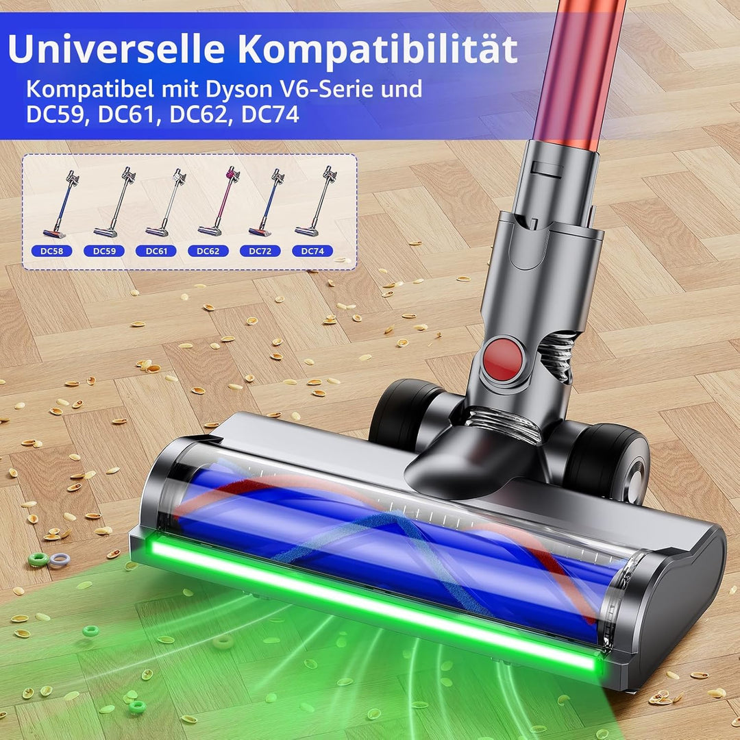 Elektrische Bürste kompatibel für Dyson V6 Animal, V6 Fluffy, DC58, DC59, DC61, DC62, DC74, Zubehör