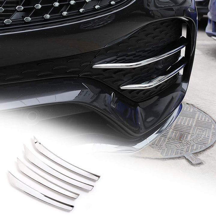 KUNGKIC ABS Chrom Auto Frontstossstange Kühlergrill Nebelscheinwerfer Abdeckung accessories Car Bump