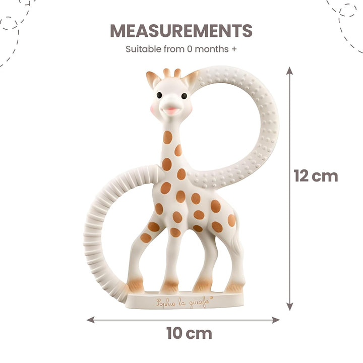 Vulli 200319 Sophie la girafe Beissring, 1 x 9 x 12 cm Einzeln Weisse Soft-Version, Einzeln Weiß