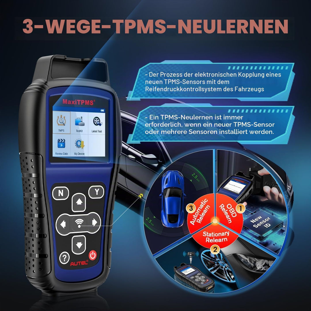 Autel MaxiTPMS TS501 TPMS Tool OBD2 Reifen Druck Monitor System Diagnosegerät für TPMS Sensoren Akti