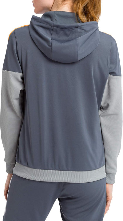 Erima Damen Squad Trainings Jacke 42 Slate Grey/Monument Grey/New Orange, 42 Slate Grey/Monument Gre
