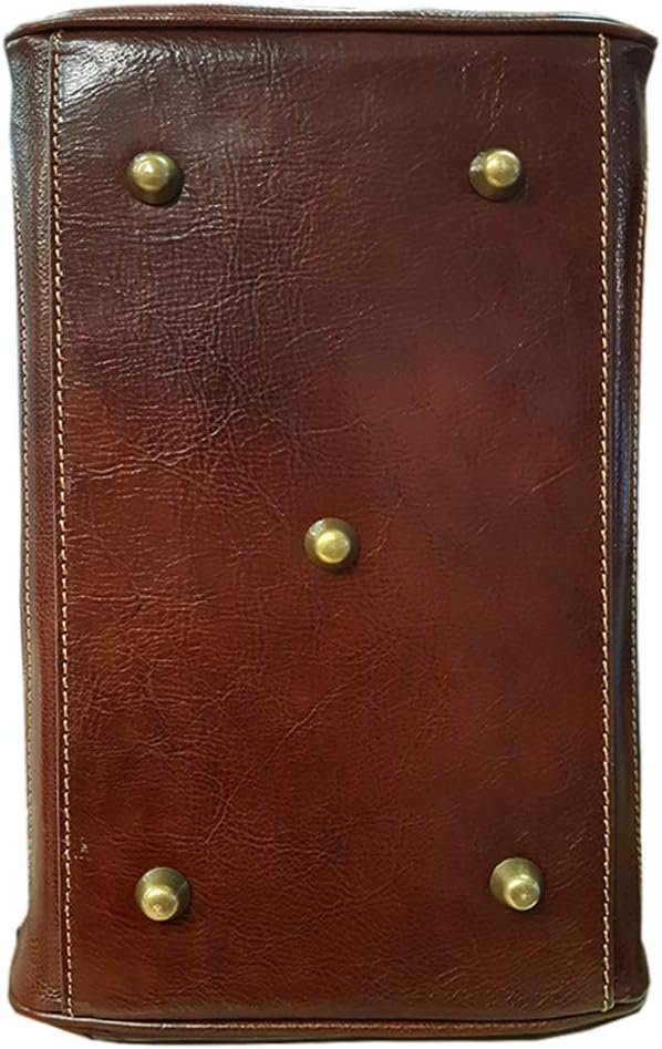 Leder Arzttasche Doktortasche Hebammentasche, Marrone (ML)
