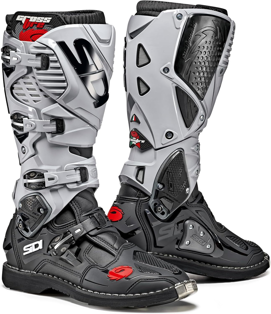 Sidi Unisex Crossfire 3Offroad boots 46 EU Black Ash, 46 EU Black Ash