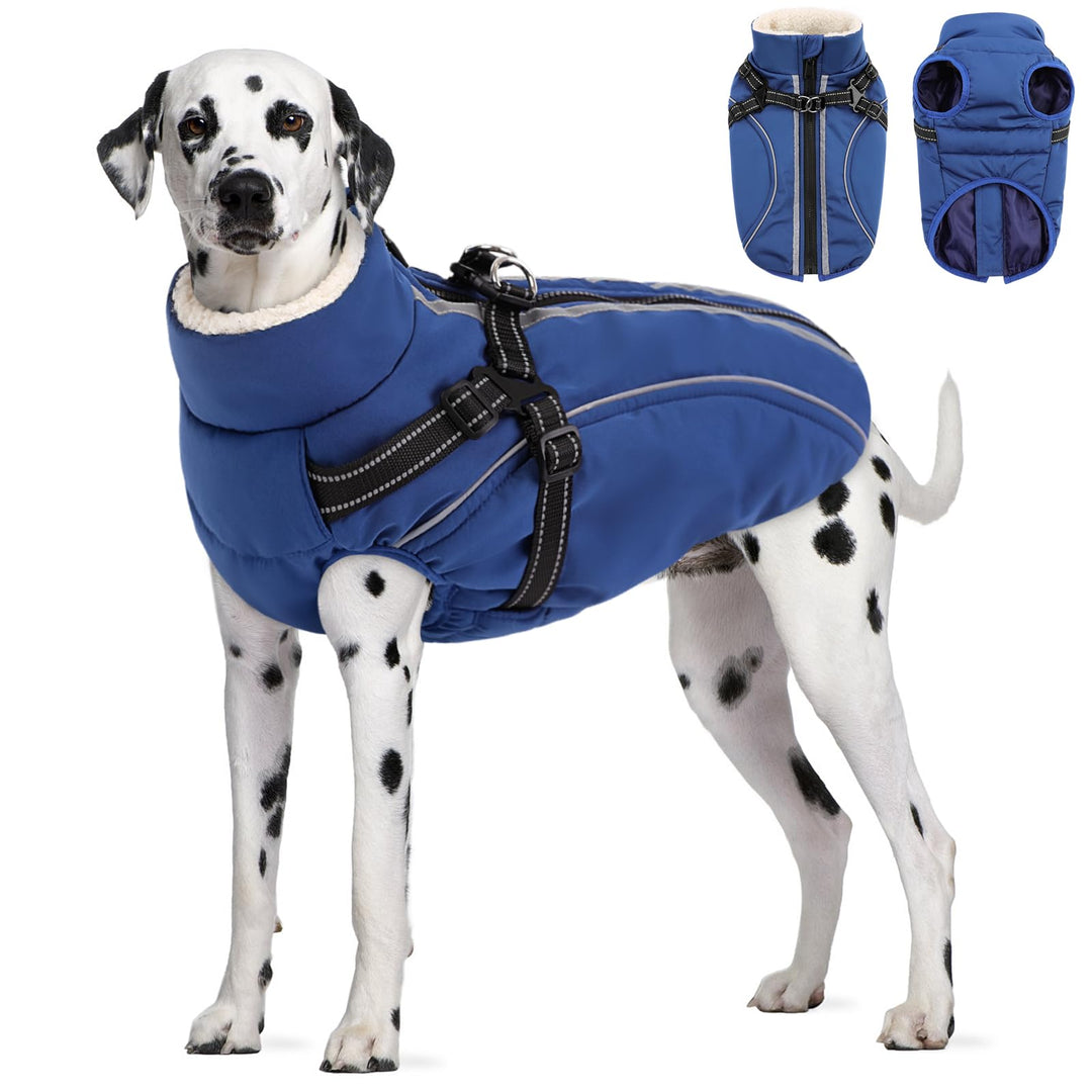 Hundemantel Hundejacke Warm Wintermantel mit Reissverschluss Winddichte &amp; Winddichte mit Reflektorst