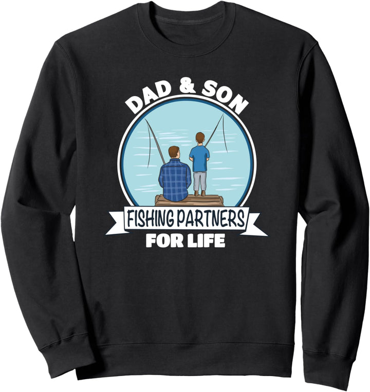 Dad and Son Fishing Partner für Vater Angler Sweatshirt