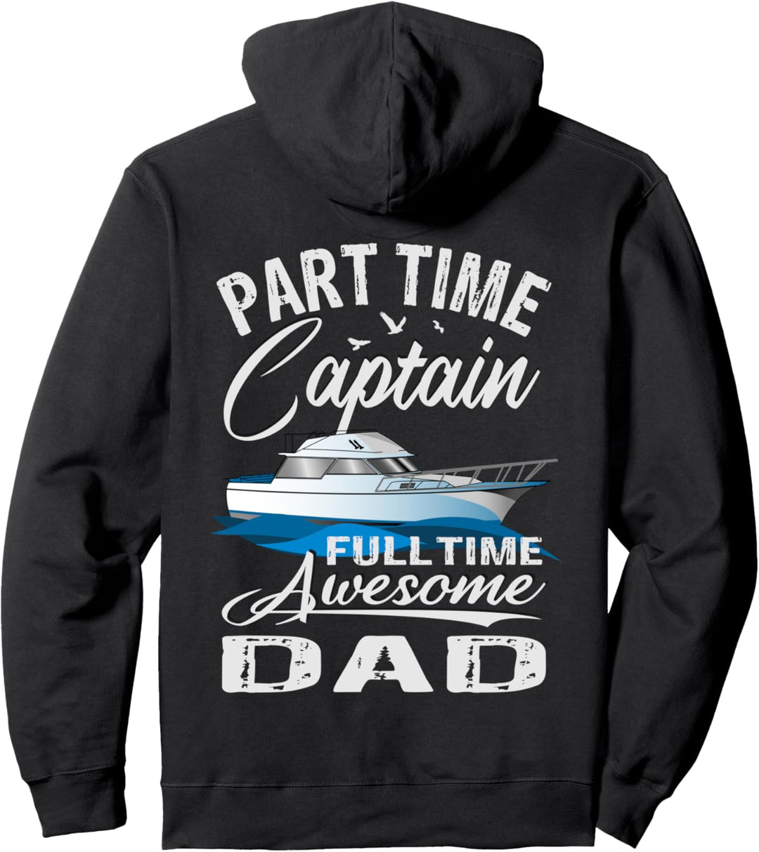 Boot Motorboot Papa Motorbootfahrer Schiff Kapitän Pullover Hoodie
