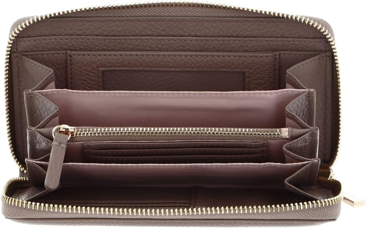 Coccinelle Metallic Soft - Geldbörse 7cc 18 cm warm Taupe