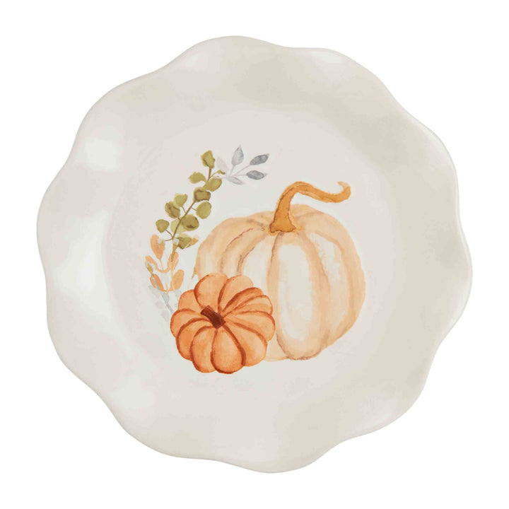 Mud Pie Thanksgiving Salatteller, doppelter Kürbis, 20,3 cm Durchmesser 8" dia Doppelte Kürbisse, 8"