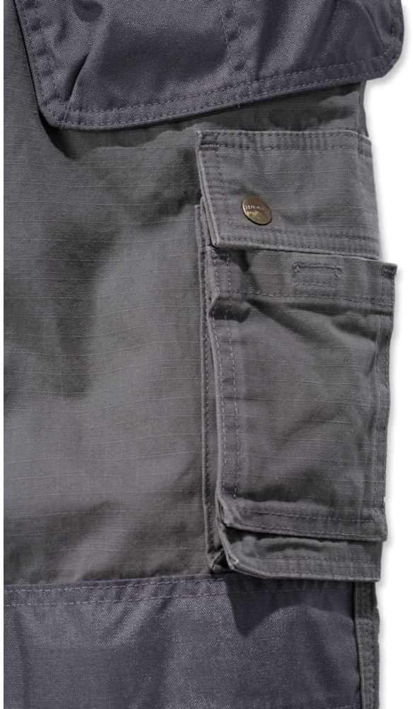 Carhartt Mens Multi Pocket Ripstop Hose 28W / 28L Kiesel, 28W / 28L Kiesel