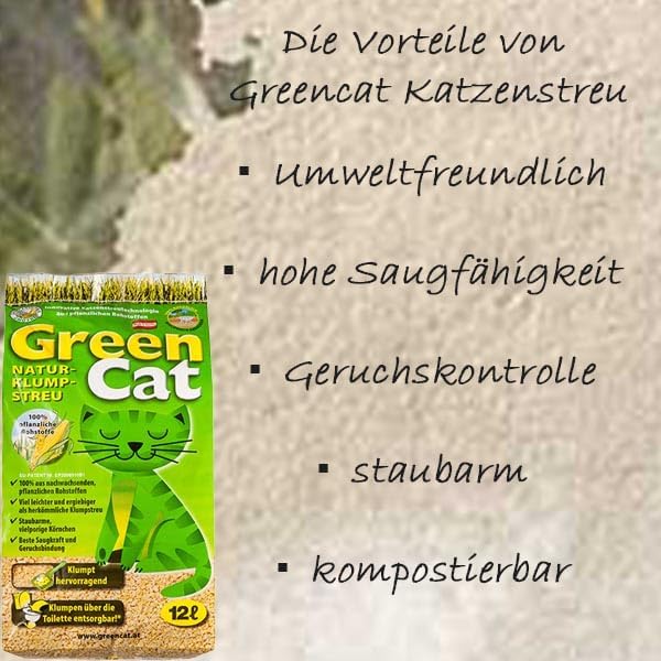 Green Cat Natur-Katzenklumpstreu 2X 40L (80L)