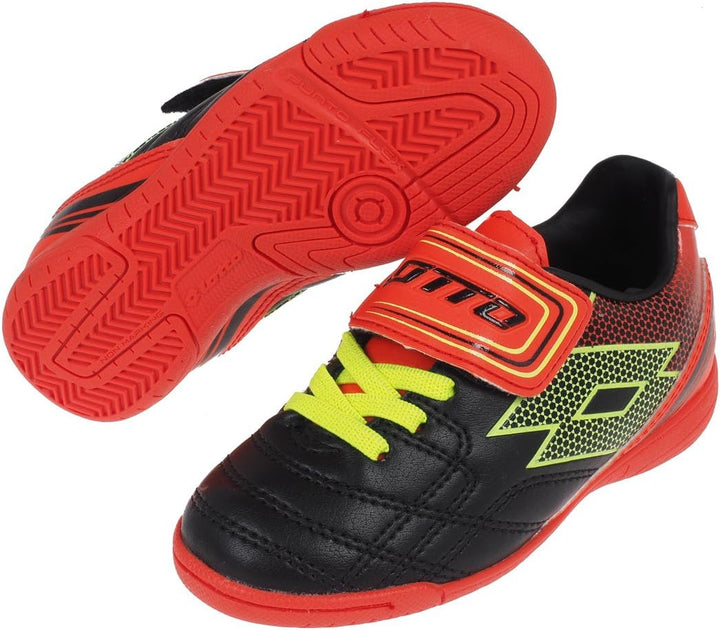 Lotto Spider XI ID Junior SL, Jungen, Black/Yellow Safety, 31 EU Black Yellow Safety