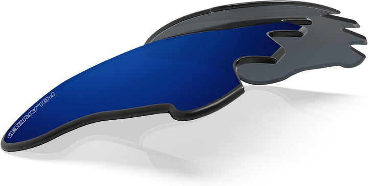 BlazerBuck Anti-salz Polarisierte Ersatzgläser für Oakley Flak Jacket XLJ Entlüftet Mitternachtsblau