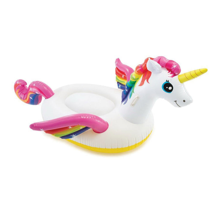 Intex Mega gelbe Ente, aufblasbare Insel Einhorn 89" x 68", Einhorn 89" x 68"