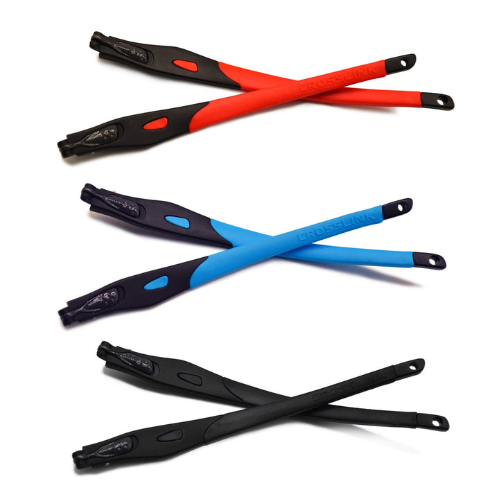 HKUCO Reinforce Rot/Blau/Schwarz Ersatzgläser Beine Für Oakley Crosslink Rahmen