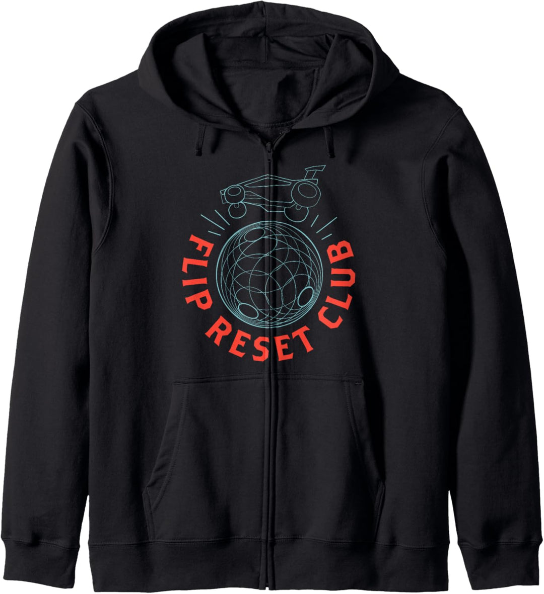 Simple Rocket Soccer League, Flip Reset Club, sauberes Design Kapuzenjacke
