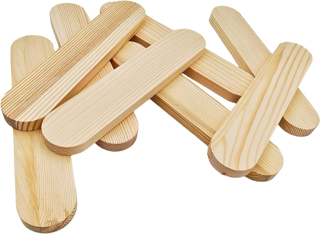 Anktily Unlackierte ovale Holzblöcke aus Kiefernholz zum Basteln, Schnitzen, Gravieren, Malen (25 x