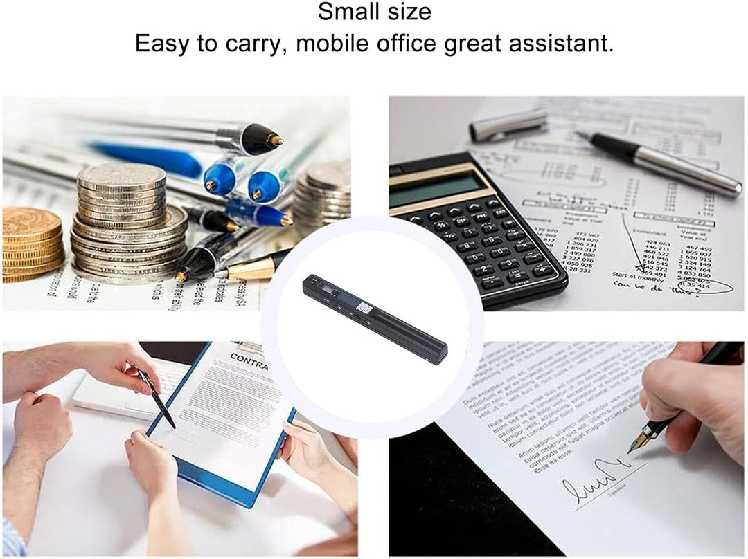 Ejoyous Tragbarer Scanner, Handscanner Dokumentenscanner 900 DPI Farbscanner A4 Scanner 8,27 Zoll HD