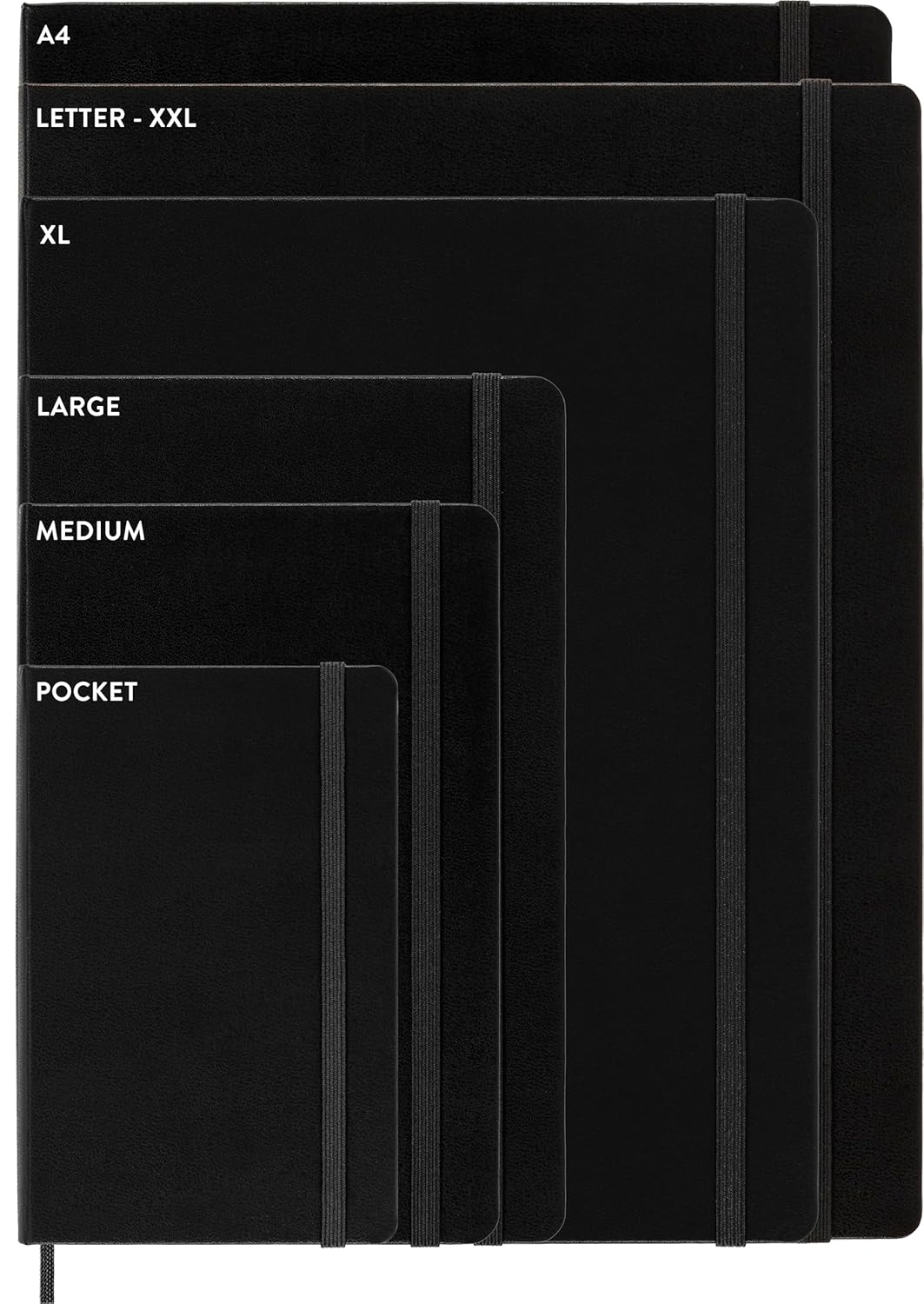 Moleskine Shine Notizbuch, Made in Italy Stoffeinband von Mantero, mit weissen Seiten und elastische