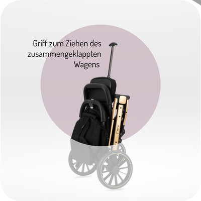 MoMi ESTELLE PLUS LIGHT Kinderwagen ab 6. Monat (bis 22 kg), klappbarer Buggy mit 5-Punkt-Sicherheit