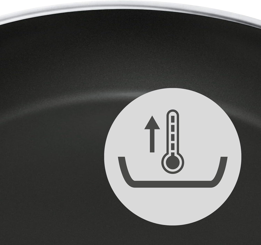 WMF Ceradur Profi Bratpfanne Induktion 28 cm, Keramikpfanne, Cromargan Edelstahl beschichtet, Kerami