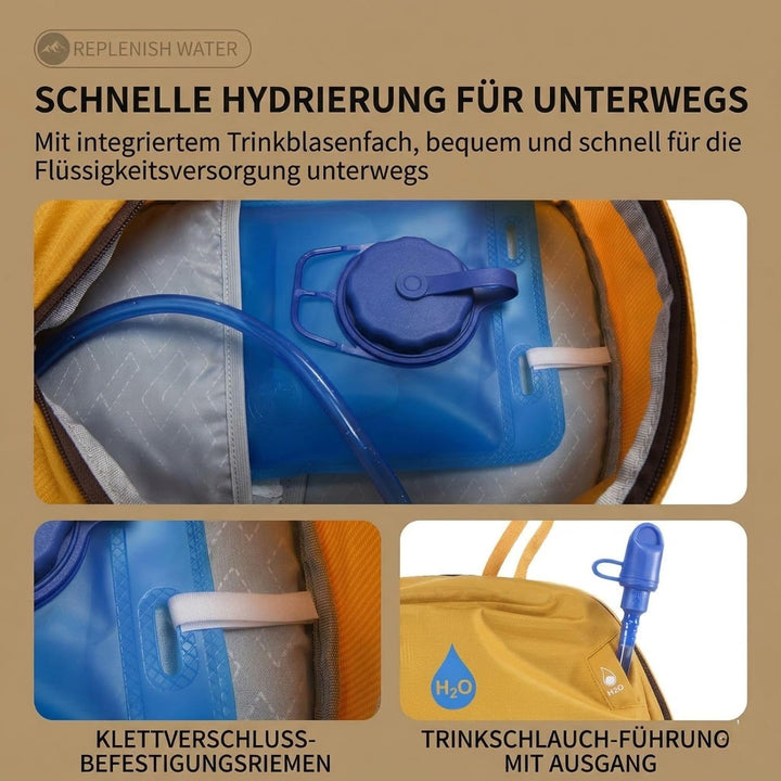30L Wanderrucksack Herren Damen Reiserucksack Wasserdicht Rucksack | Outdoor Trekkingrucksack Leicht
