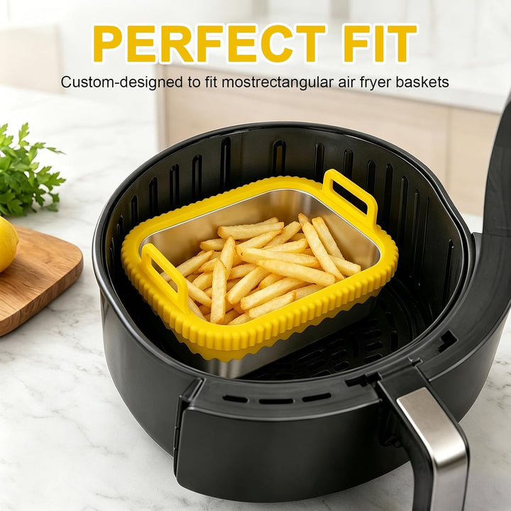 Auflaufform Airfryer für COSORI Heissluftfritteuse 2 Kammern/Ninja Heissluftfritteuse AF400EU/DZ400E