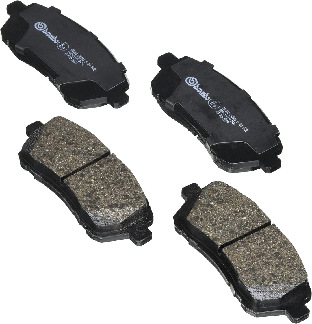 Brembo 09.A968.24 Bremsscheibe - Paar &amp; P 24 072 Bremsbelagsatz, Scheibenbremse - (4-teilig) Bundle
