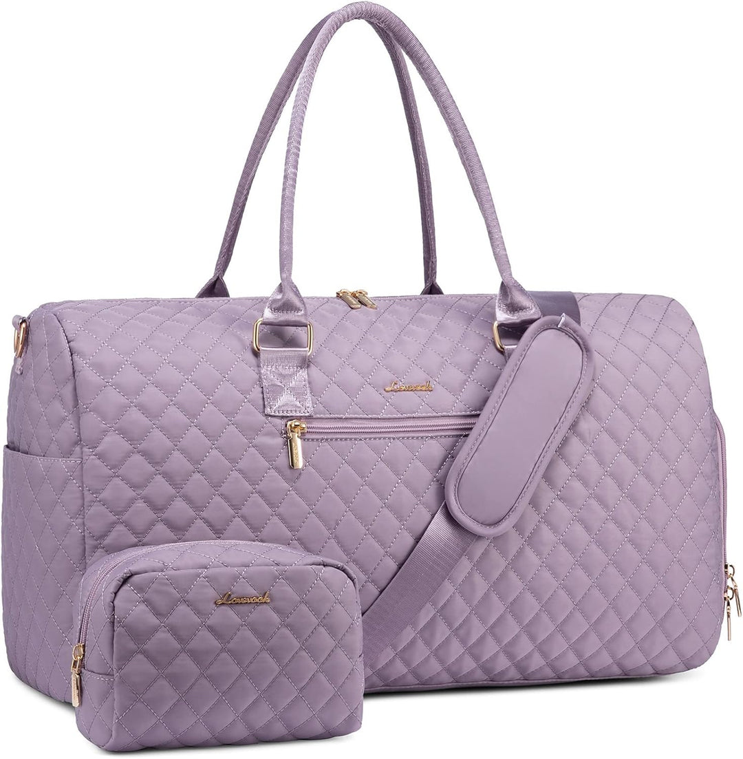 LOVEVOOK Sporttasche Damen, Reisetasche Weekender Travel Kliniktasche Geburt mit Kulturtasche Schuhf