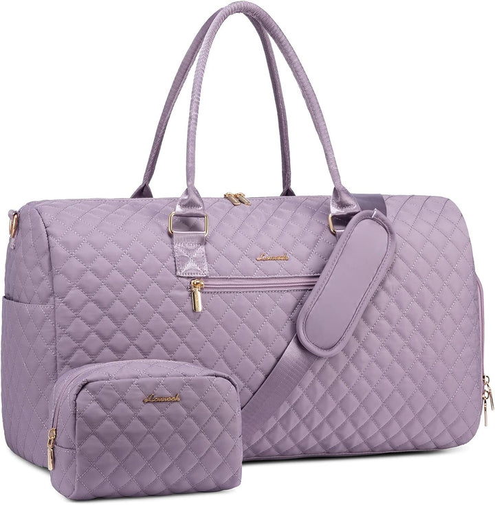 LOVEVOOK Sporttasche Damen, Reisetasche Weekender Travel Kliniktasche Geburt mit Kulturtasche Schuhf