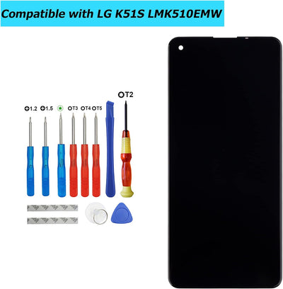 Vvsialeek Neu Ersatz LCD Display Kompatibel Für LG K51S LMK510EMW LM-K510EMW LM-K510 Ersatzteil Repa