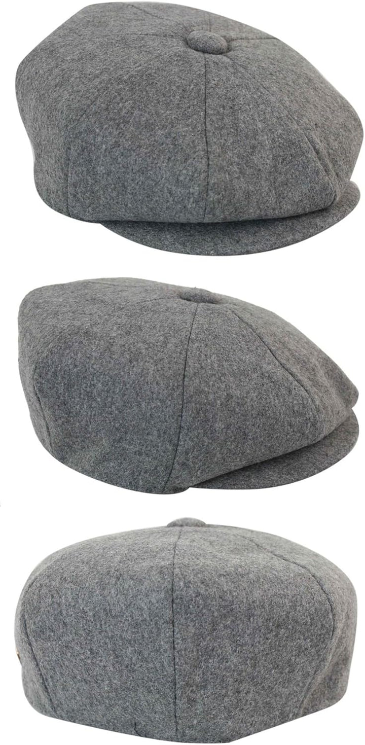 TruClothing.com Herren Mütze Fischgräte Tweed Design Grandad Stil Rabatt Preis S Grau, S Grau